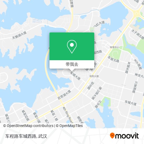 车程路车城西路地图