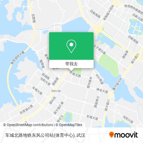 车城北路地铁东风公司站(体育中心)地图