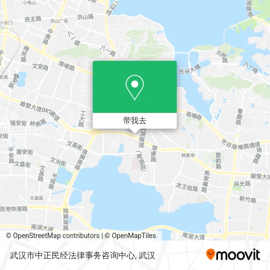 武汉市中正民经法律事务咨询中心地图