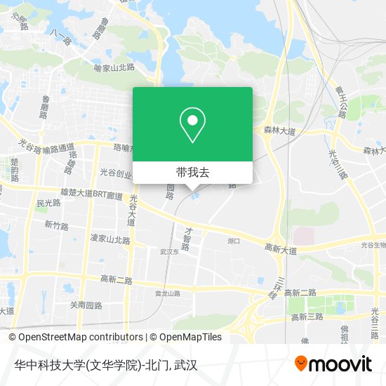 华中科技大学(文华学院)-北门地图