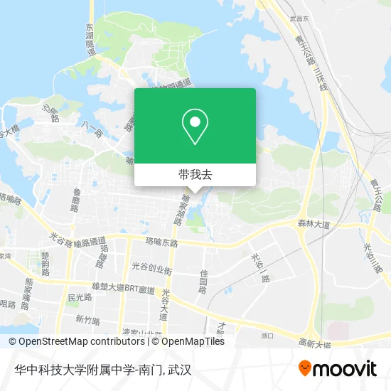 华中科技大学附属中学-南门地图