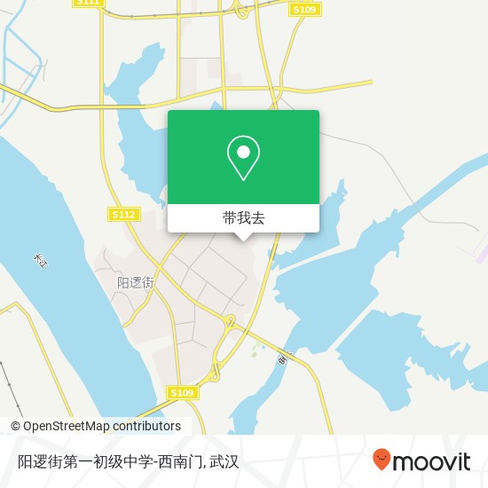 阳逻街第一初级中学-西南门地图