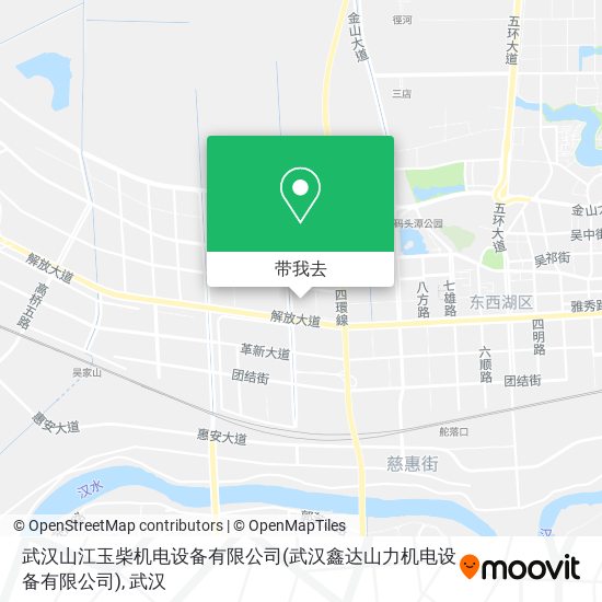 武汉山江玉柴机电设备有限公司(武汉鑫达山力机电设备有限公司)地图