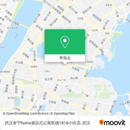 武汉舍宁home酒店式公寓凯德1818小区店地图