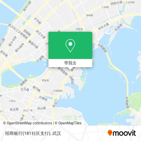 招商银行(181社区支行)地图