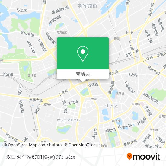 汉口火车站6加1快捷宾馆地图