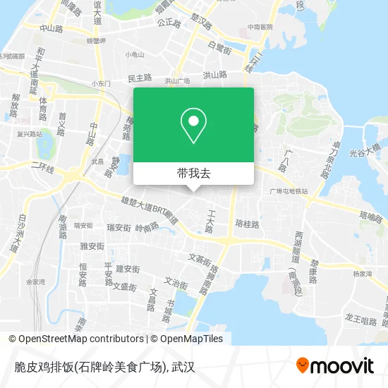 脆皮鸡排饭(石牌岭美食广场)地图