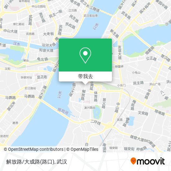 解放路/大成路(路口)地图