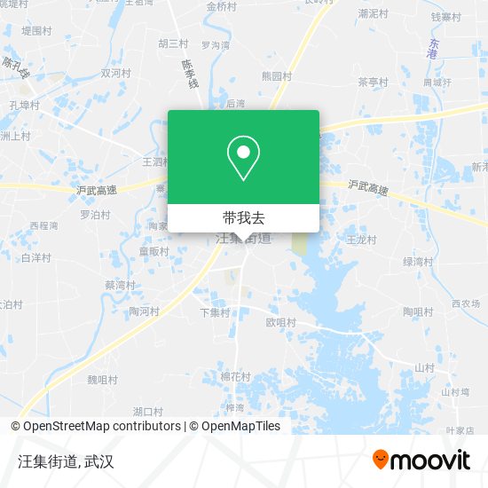 汪集街道地图
