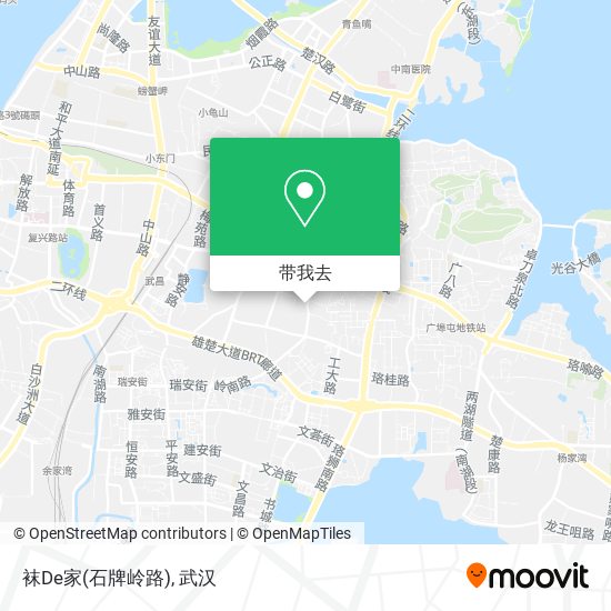 袜De家(石牌岭路)地图