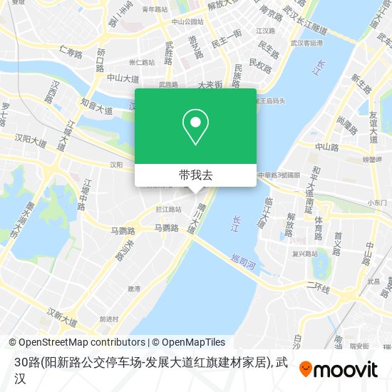 30路(阳新路公交停车场-发展大道红旗建材家居)地图