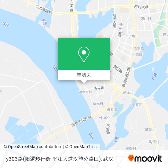 y303路(阳逻步行街-平江大道汉施公路口)地图