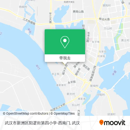 武汉市新洲区阳逻街第四小学-西南门地图
