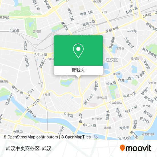 武汉中央商务区地图