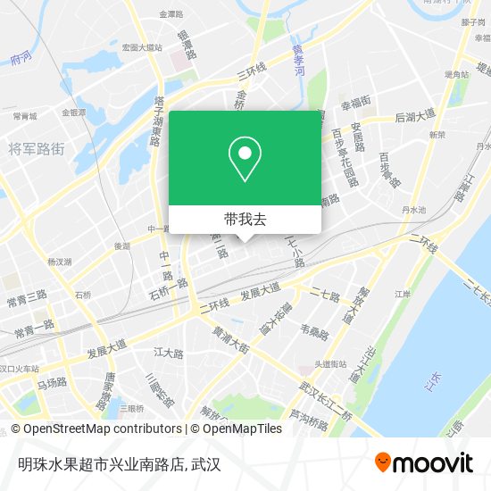 明珠水果超市兴业南路店地图