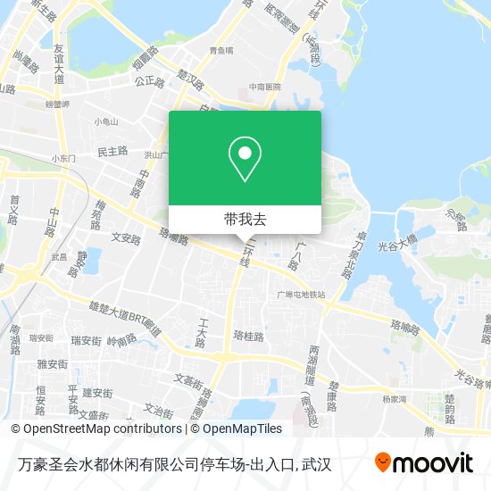 万豪圣会水都休闲有限公司停车场-出入口地图