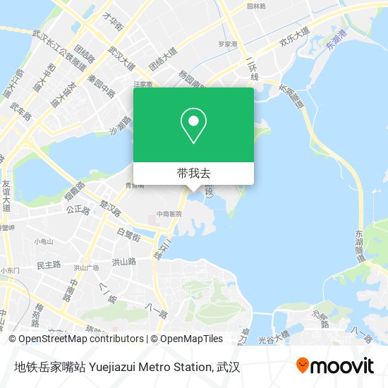 地铁岳家嘴站 Yuejiazui Metro Station地图
