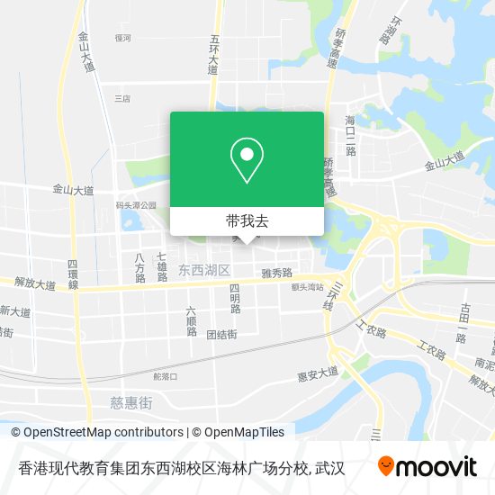 香港现代教育集团东西湖校区海林广场分校地图