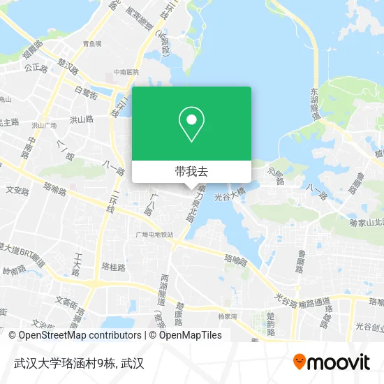 武汉大学珞涵村9栋地图