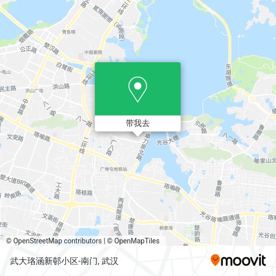 武大珞涵新邨小区-南门地图