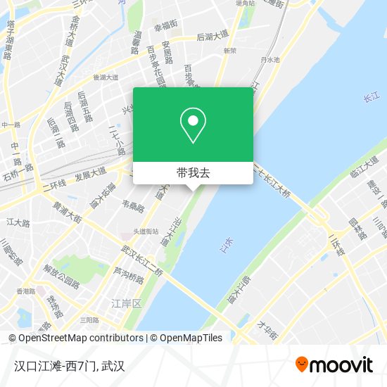 汉口江滩-西7门地图