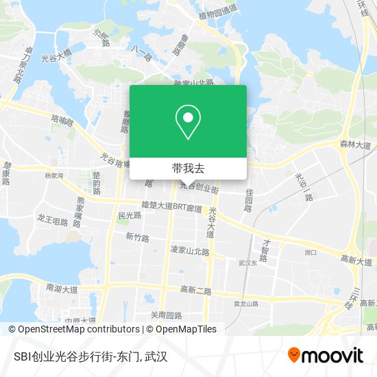SBI创业光谷步行街-东门地图