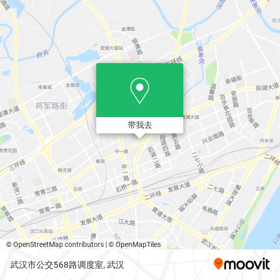 武汉市公交568路调度室地图