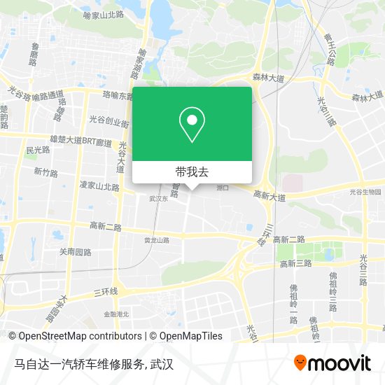 马自达一汽轿车维修服务地图