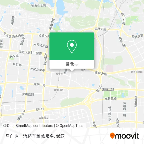 马自达一汽轿车维修服务地图