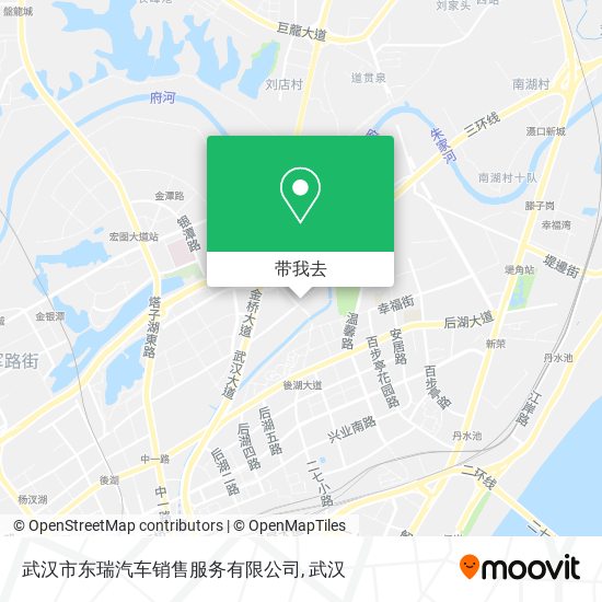 武汉市东瑞汽车销售服务有限公司地图