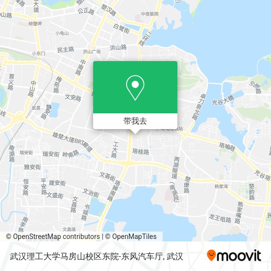 武汉理工大学马房山校区东院-东风汽车厅地图