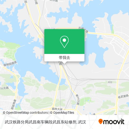 武汉铁路分局武昌南车辆段武昌东站修所地图