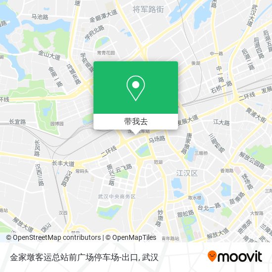 金家墩客运总站前广场停车场-出口地图