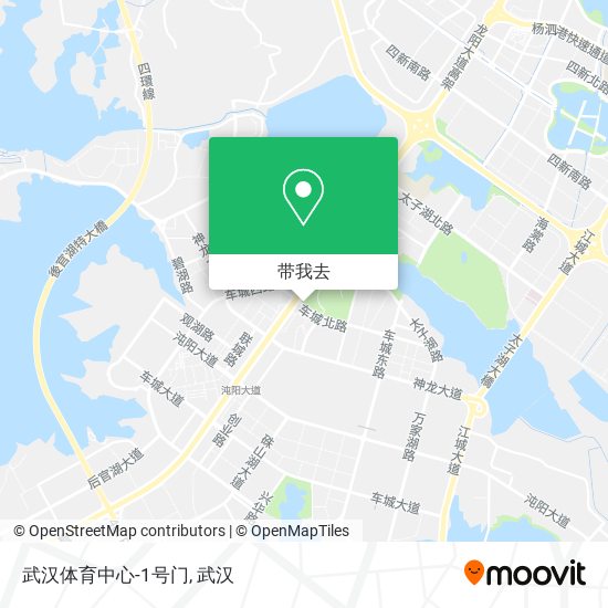 武汉体育中心-1号门地图