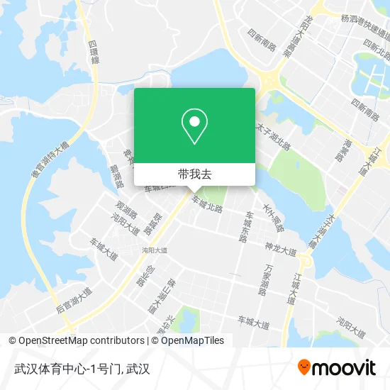 武汉体育中心-1号门地图