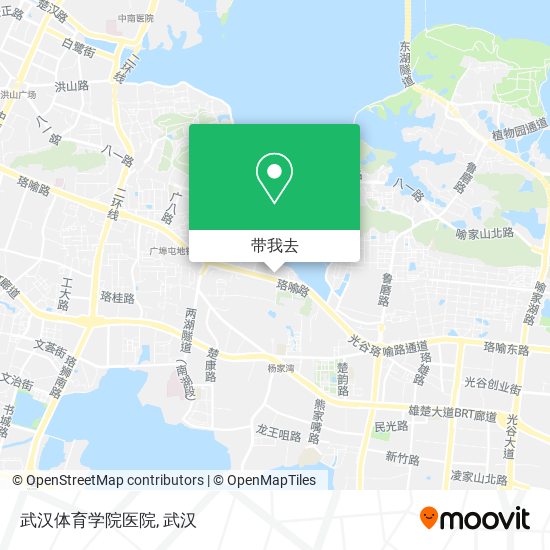 武汉体育学院医院地图