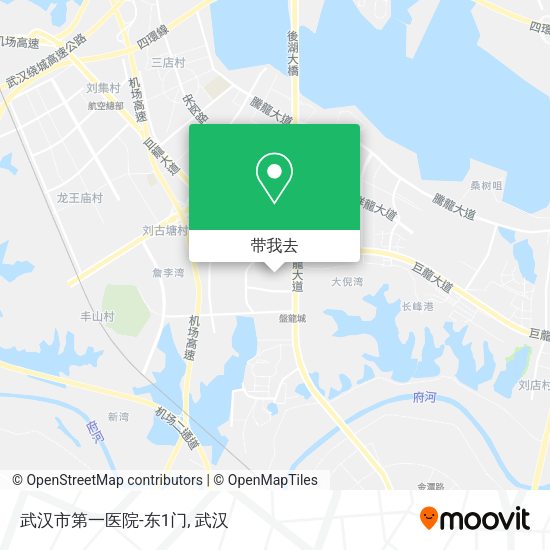 武汉市第一医院-东1门地图