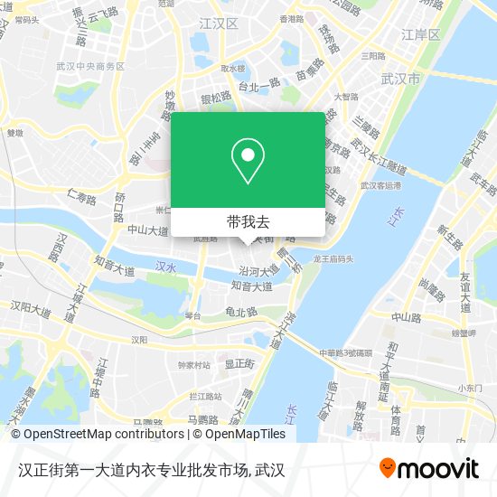 汉正街第一大道内衣专业批发市场地图