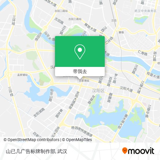 山已几广告标牌制作部地图
