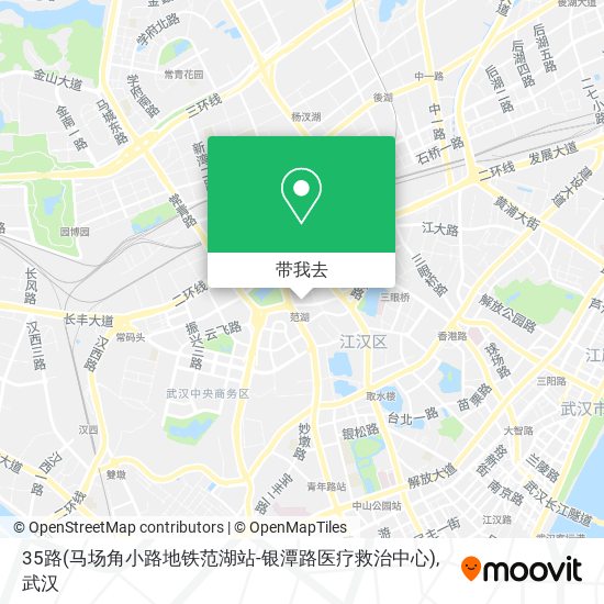 35路(马场角小路地铁范湖站-银潭路医疗救治中心)地图