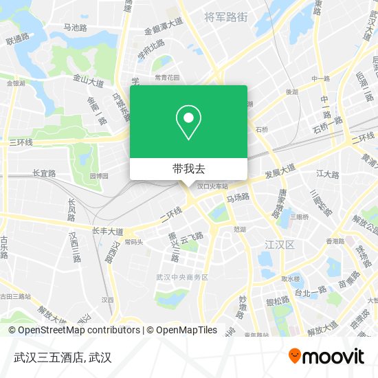 武汉三五酒店地图