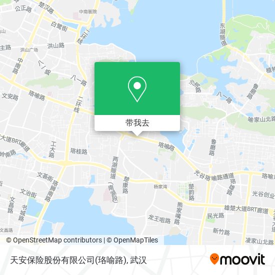 天安保险股份有限公司(珞喻路)地图