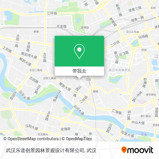 武汉乐道创景园林景观设计有限公司地图