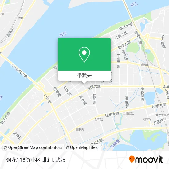 钢花118街小区-北门地图