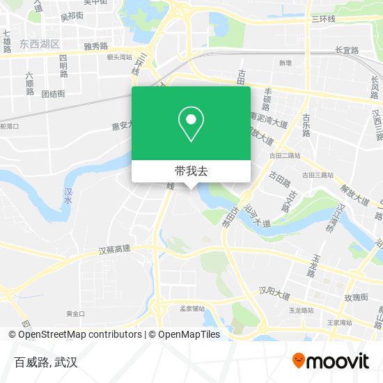 百威路地图