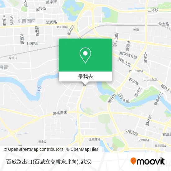 百威路出口(百威立交桥东北向)地图