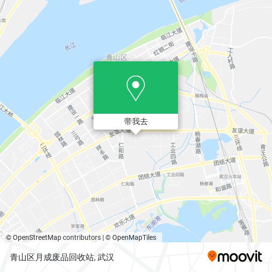 青山区月成废品回收站地图