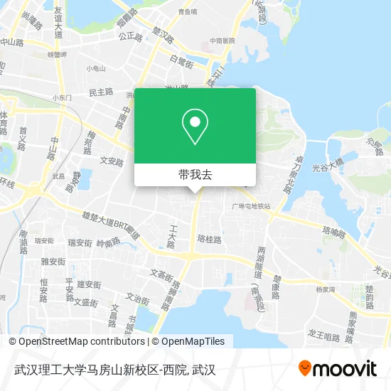 武汉理工大学马房山新校区-西院地图