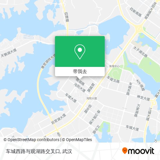 车城西路与观湖路交叉口地图