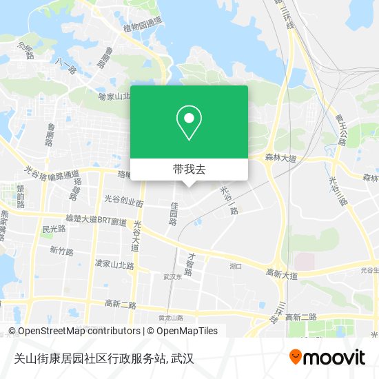 关山街康居园社区行政服务站地图